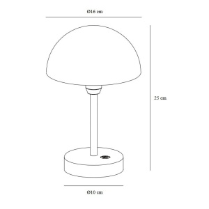 Veioza LED portabila de exterior design nordic IP44 Ellen To-Go Battery bej 241664 universul-luminii.ro