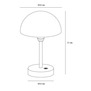 Veioza LED portabila de exterior design nordic IP44 Ellen To-Go Battery alb 241674 universul-luminii.ro