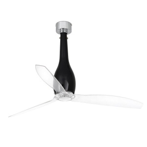Ventilator cu telecomanda ETERFAN negru lucios/ transparent 32002