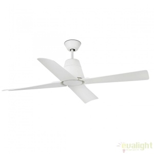 Ventilator de tavan cu telecomanda de exterior IP44 design modern TYPHOON alb