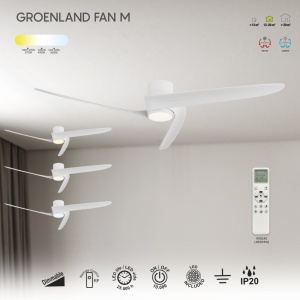 Ventilator smart Bluetooth si telecomanda GROENLAND M alb - Img 6