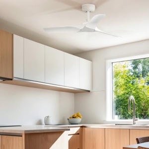 Ventilator tavan smart sistem TUYA si telecomanda HEY S alb
