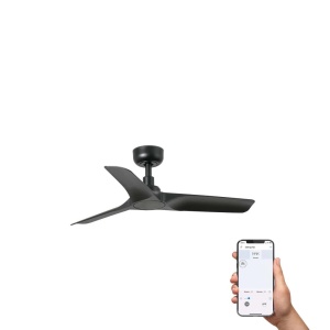 Ventilator tavan smart sistem TUYA si telecomanda HEY S negru - Img 2
