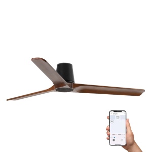 Ventilator tavan smart sistem TUYA si telecomanda HEYWOOD TUB L negru/nuc - Img 2