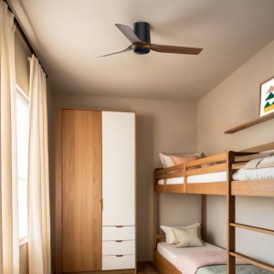 Ventilator tavan smart sistem TUYA si telecomanda PUNT TUB S negru/nuc