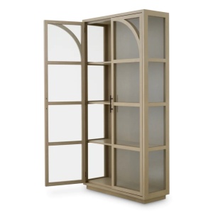 Vitrina design LUX, Furnir Stejar albit, San Bernardino - Img 6