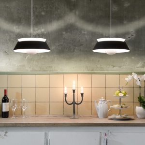 Abajur modern Cuna 38cm, negru 50575 universul-luminii.ro