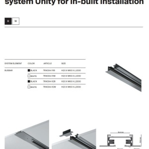 Accesoriu, Spot pentru sinele monofazate Unity, Polar alb 237365 universul-luminii.ro