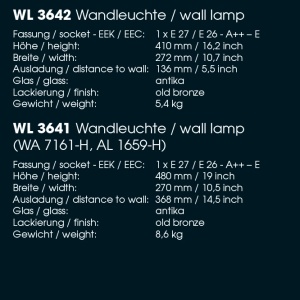 Aplica 1/2, iluminat exterior din fier forjat, WL 3642 52535 universul-luminii.ro