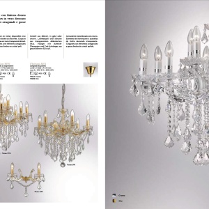 Aplica 2 brate cristal Venezian auriu FLORIAN AP2 oro 035659 46155 universul-luminii.ro