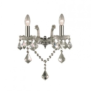 Aplica 2 brate cristal Venezian FLORIAN AP2 cromo 035642