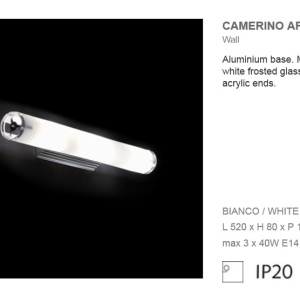 Aplica aluminium CAMERINO AP3 027098 43705 universul-luminii.ro