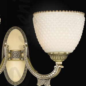 Aplica clasica din alama cu 2 brate design italian 7055 107735 universul-luminii.ro