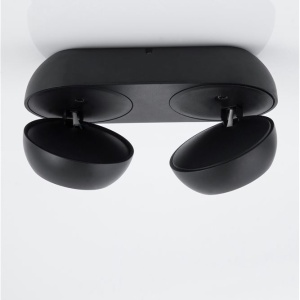 Aplica cu 2 spoturi LED directionabile Gon negru NVL-9105102 91125 universul-luminii.ro