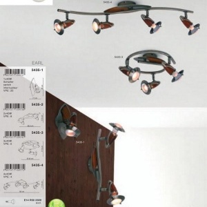 Aplica cu lemn Earl 5435-1 GL 42475 universul-luminii.ro