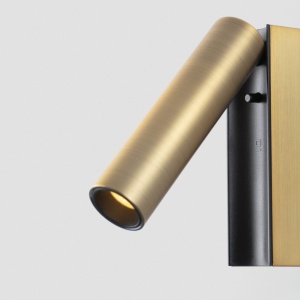Aplica cu reader LED directionabil stil minimalist CRONOS bronz - Img 5