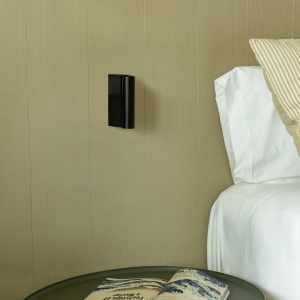 Aplica cu reader LED directionabil stil minimalist CRONOS negru - Img 3