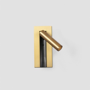 Aplica cu reader LED directionabil stil minimalist GABO bronz - Img 5