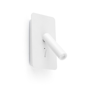 Aplica cu reader LED directionabil stil minimalist SUAU USB C alb