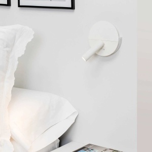 Aplica cu reader LED minimalista cu USB charger DUAS White 101685 universul-luminii.ro
