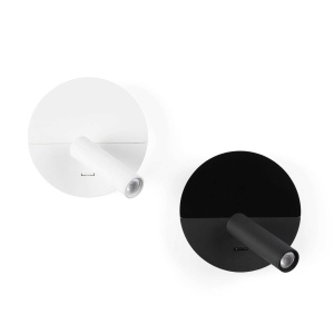 Aplica cu reader LED minimalista cu USB charger DUAS White 201405 universul-luminii.ro