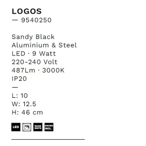 Aplica cu reader LED stil minimalist LOGOS - Img 6