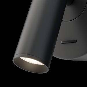 Aplica cu spot directionabil LED design modern MIRAX negru MYC038WL-L3B3K 91465 universul-luminii.ro