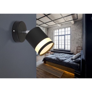 Aplica cu Spot directionabil metal negru LUCERO 249165 universul-luminii.ro