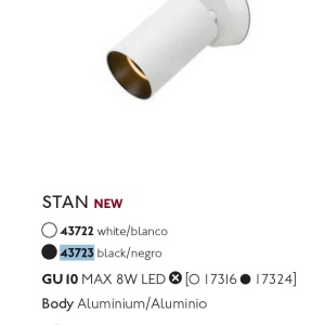 Aplica cu spot tip proiector STAN Black 43723 73665 universul-luminii.ro