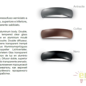 Aplica de exterior moderna iluminat Up-and-down IP54 GIOVE AP1 coffee 163598 51995 universul-luminii.ro