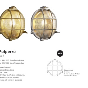 Aplica de exterior stil clasic Polperro nickel 49021055 NL 72855 universul-luminii.ro