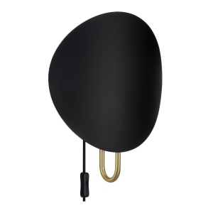 Aplica de perete ambientala design nordic Spargo negru/alama - Img 1