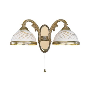 Aplica de perete clasica cu 2 brate design italian 7102