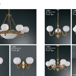 Aplica de perete clasica din alama design italian 9350 204825 universul-luminii.ro