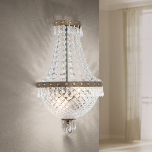Aplica de perete cristal SCHOLER, EMPIRE CRYSTAL antique patina - Img 6
