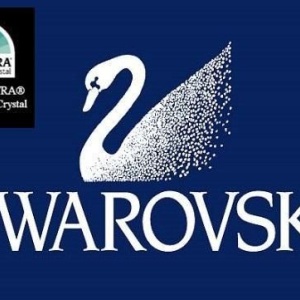 Aplica de perete cristal Swarovski Spectra design de lux Oktogon 30cm 24K gold plated 95895 universul-luminii.ro