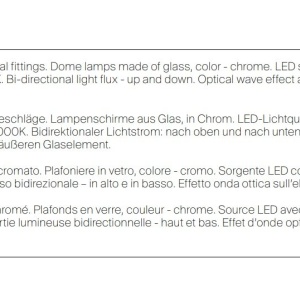 Aplica de perete cu 2 pendule LED design modern Sintesi 179825 universul-luminii.ro