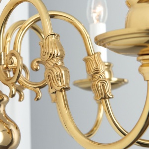Aplica de perete cu 3 brate design clasic FLAMISCH, alama lucioasa 241395 universul-luminii.ro