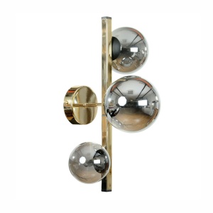 Aplica de perete cu 3 surse de lumina SERENITY auriu