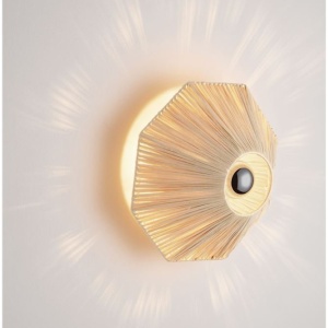 Aplica de perete cu design texturat ELVIO natur 30cm - Img 11