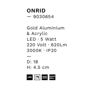 Aplica de perete cu lumina ambientala LED Onrid - Img 2