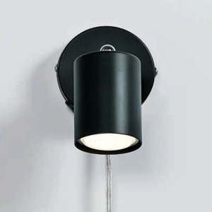 Aplica de perete cu spot directionabil design modern Explore negru 115195 universul-luminii.ro