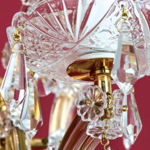 Aplica de perete de lux cristal Swarovski Maria Theresia-A 2L 24K gold plated 99495 universul-luminii.ro