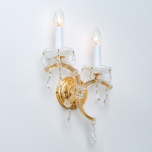 Aplica de perete de lux cristal Swarovski Maria Theresia-A 2L right verison 24K gold plated 99535 universul-luminii.ro