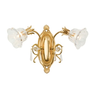 Aplica de perete design clasic LA BOHEME 2L, auriu - Img 1