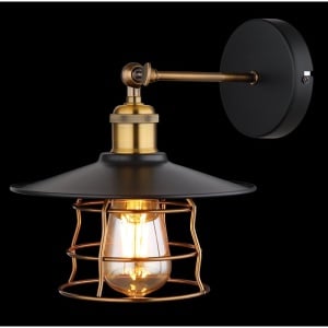 Aplica de perete design clasic Viejo negru mat, cupru 113885 universul-luminii.ro