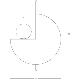Aplica de perete design decorativ Kely gri 153725 universul-luminii.ro