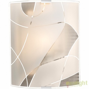 Aplica de perete design elegant din sticla satin cu linii decorative Paranja 40403W2 GL