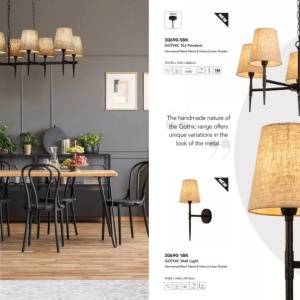 Aplica de perete design industrial Gothic 222875 universul-luminii.ro