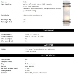 Aplica de perete design LUX Premuda 226385 universul-luminii.ro